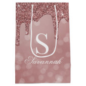 Sac Cadeau Moyen Parties scintillant rose Gold Sparkle Drivers Boke (Dos)