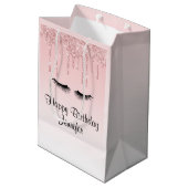 Sac Cadeau Moyen Parties scintillant rose moderne Drivers & Eyelash (Dos Angle)