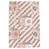 Sac Cadeau Moyen Parties scintillant ROSE & TONNE RESSEMBLER BLOCS  (Devant)