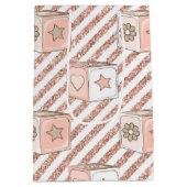 Sac Cadeau Moyen Parties scintillant ROSE & TONNE RESSEMBLER BLOCS  (Dos)