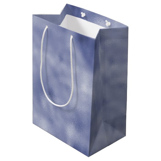 Sac Cadeau Moyen Parties scintillant Unicorne violette (Dos Angle)
