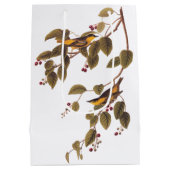 Sac Cadeau Moyen Paruline carbonée Audubon Oiseau (Dos)