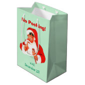 Sac Cadeau Moyen Pas de Pékin Père Noël Noël (Dos Angle)