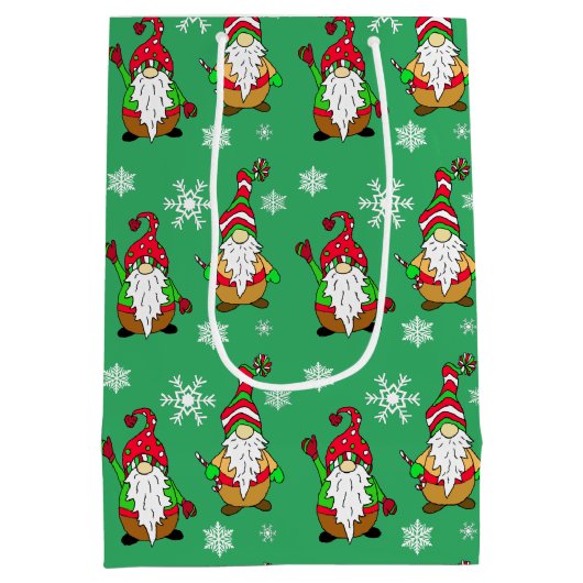 Sac Cadeau Moyen Pas d'endroit comme Gnome pour les fêtes Noël (Dos)