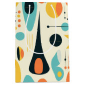 Sac Cadeau Moyen Pastel Abstract Mid-Century Pattern (Devant)