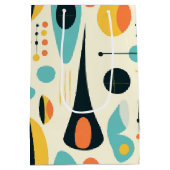 Sac Cadeau Moyen Pastel Abstract Mid-Century Pattern (Dos)