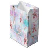 Sac Cadeau Moyen Pastel Ballet Dancers  (Devant Angle)