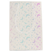 Sac Cadeau Moyen Pastel Crescent Moons et étoiles Halloween (Devant)