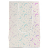 Sac Cadeau Moyen Pastel Crescent Moons et étoiles Halloween (Dos)