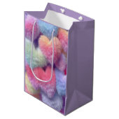 Sac Cadeau Moyen Pastel Fluffy Hearts Gift Bag (Devant Angle)