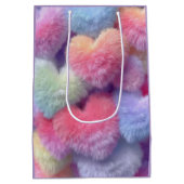 Sac Cadeau Moyen Pastel Fluffy Hearts Gift Bag (Dos)