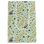 Sac Cadeau Moyen Pastel Green Chuck & Joy Jour de la Saint Patrick (Dos)