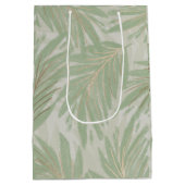 Sac Cadeau Moyen Pastel Green Tropical Palm Tree Holiday (Dos)
