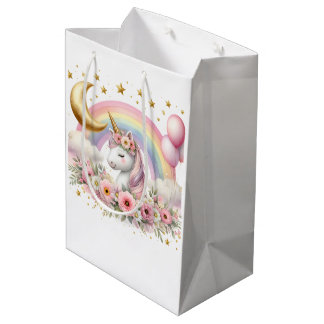 Sac Cadeau Moyen Pastel Unicorn