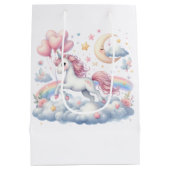 Sac Cadeau Moyen Pastel Unicorn (Dos)