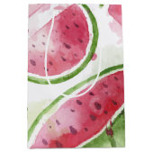 Sac Cadeau Moyen Pastèque à l'aquarelle adorable (Devant)