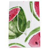 Sac Cadeau Moyen Pastèque à l'aquarelle adorable (Dos)