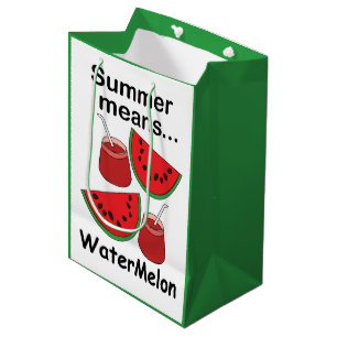 Sac Cadeau Moyen Pastèque L'été Signifie Fête De Fruits De Pastèque