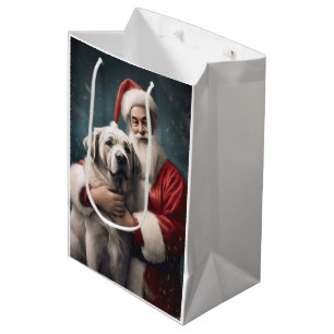 Sac Cadeau Moyen Pasteur anatolien avec Noël du Père Noël