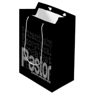 Sac Cadeau Moyen Pastor Extraordinaire CUSTOM