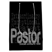 Sac Cadeau Moyen Pastor Extraordinaire CUSTOM (Dos)