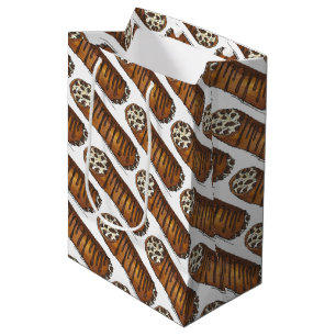 Sac Cadeau Moyen Pâtisserie Boulangerie Italienne Cannoli aux Pépit