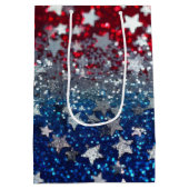 Sac Cadeau Moyen Patriotic Glitter (Dos)