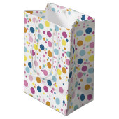 Sac Cadeau Moyen Pattern de Colorful Polka (Dos Angle)