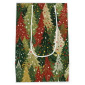 Sac Cadeau Moyen Patterned Forest of Festive Pines (Dos)