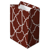 Sac Cadeau Moyen Patters de Burgundy (Dos Angle)