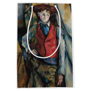 Sac Cadeau Moyen Paul Cezanne - Garçon dans la veste rouge