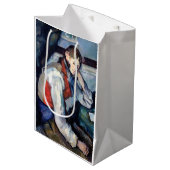 Sac Cadeau Moyen Paul Cezanne - Garçon dans la veste rouge (Devant Angle)