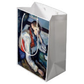 Sac Cadeau Moyen Paul Cezanne - Garçon dans la veste rouge (Dos Angle)
