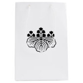 Sac Cadeau Moyen paulownia ombragée avec 5-3 fleurs (Devant)