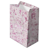 Sac Cadeau Moyen Pays de la vache blanche et rose Ouest (Dos Angle)