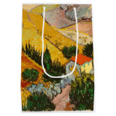 Sac Cadeau Moyen Paysage avec Maison et PloughmaVincent van Gogh (Dos)