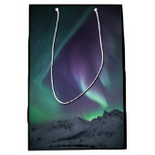 Sac Cadeau Moyen Paysage des aurores boréales (Devant)