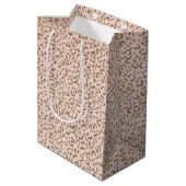 Sac Cadeau Moyen Peach Blush Parties scintillant rose Empreinte de  (Dos Angle)