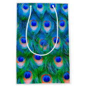 Sac Cadeau Moyen Peacock Feathers Art (Devant)