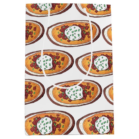 Sac Cadeau Moyen Peau de pomme de terre chargée Snack Alimentation  (Devant)