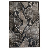 Sac Cadeau Moyen Peau de Serpent Python de luxe - Rich Elegant Mode (Devant)