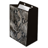 Sac Cadeau Moyen Peau de Serpent Python de luxe - Rich Elegant Mode (Dos Angle)