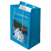 Sac Cadeau Moyen Pêche d'ours en rivière - Pétersbourg, Alaska (Devant Angle)