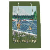 Sac Cadeau Moyen Pêcheur de mouche - Yellowstone occidental, (Devant)