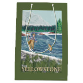 Sac Cadeau Moyen Pêcheur de mouche - Yellowstone occidental, (Dos)