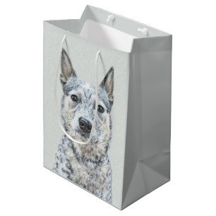 Sac Cadeau Moyen Peinture australienne sur le chien de bétail - Be