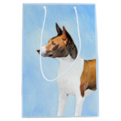 Sac Cadeau Moyen Peinture Basenji - Belle Art Original (Devant)
