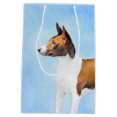 Sac Cadeau Moyen Peinture Basenji - Belle Art Original (Dos)