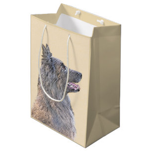 Sac Cadeau Moyen Peinture belge Tervuren - Cute Original Chien Art