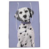 Sac Cadeau Moyen Peinture Dalmatienne - Cute Original Chien Art (Devant)